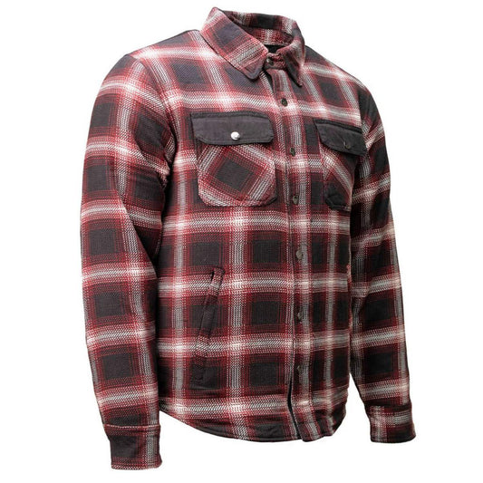 Milwaukee Leather MPM1637 Men's Plaid Mechanic Long Sleeve Flannel Biker Shirt