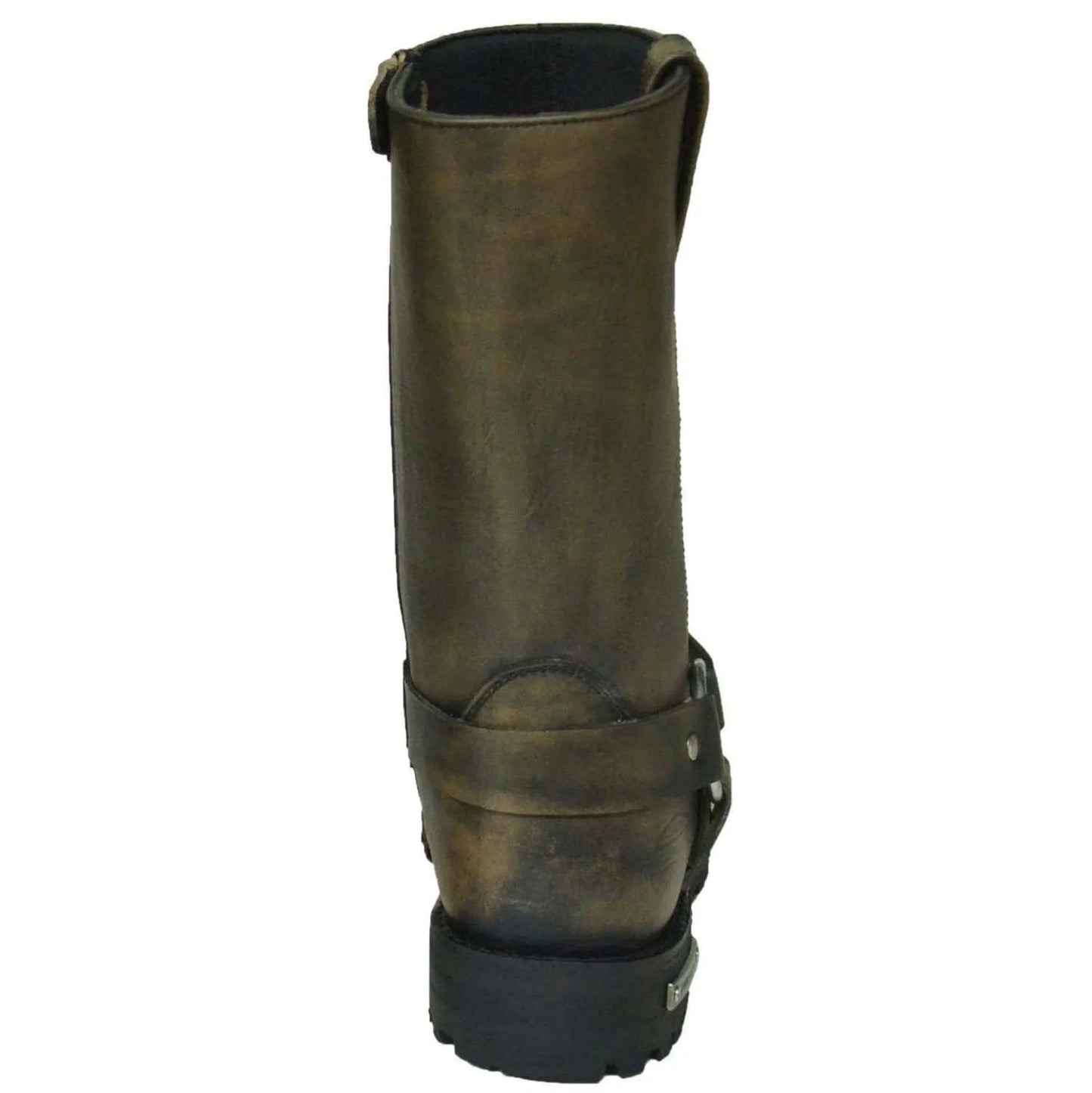 Brown Harness - Mens Motorcycle Biker Leather Boots