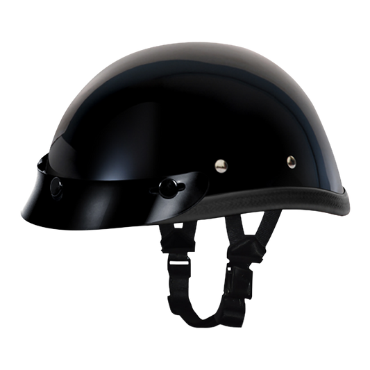 bike helmet novelty Gloss Black Safety Standards FMVSS 218 Novelty Helmets Extreme Biker