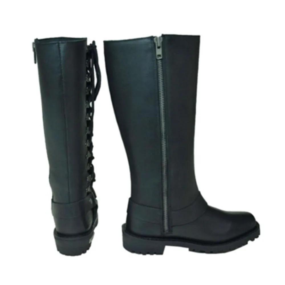 Outrida - Ladies Motorcycle Biker Leather Boots