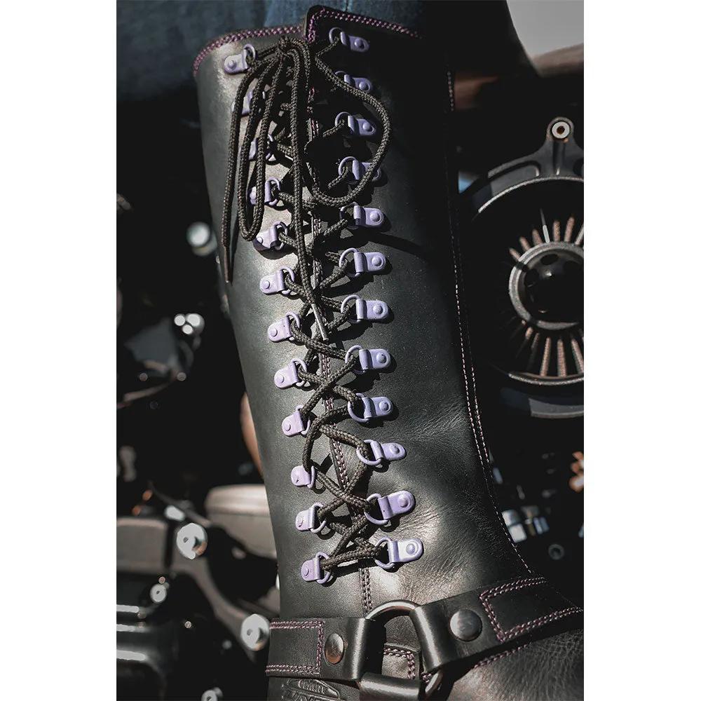 Roadqueen -Ladies Motorcycle Biker Leather Boots