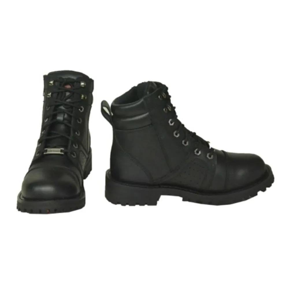 Steelbelle - Ladies Motorcycle Biker Leather Boots