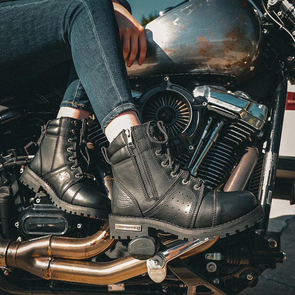 Wildessa - Ladies Motorcycle Biker Leather Boots