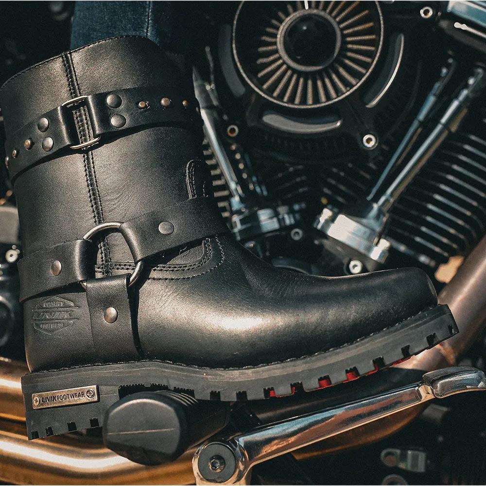 Ironlily - Ladies Motorcycle Biker Leather Boots