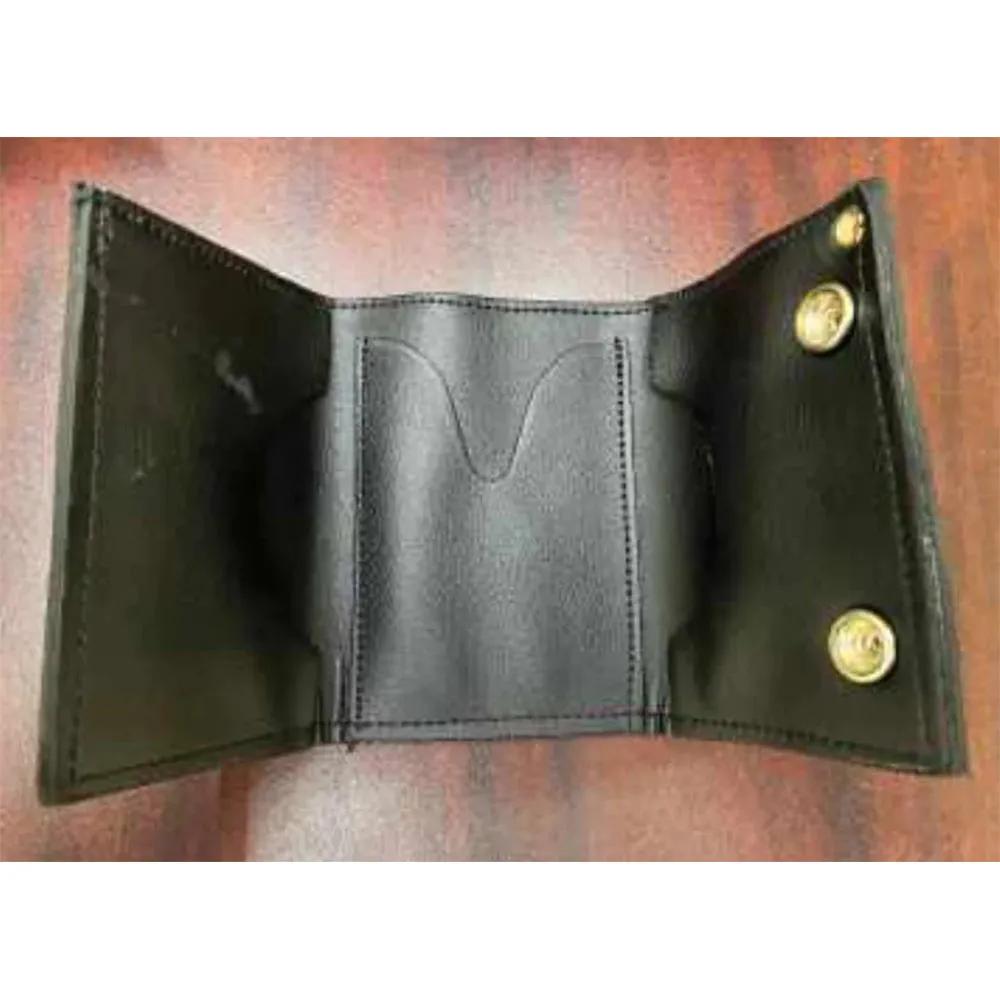 Mini Black Trifold Biker Chain Wallet – Extreme Biker Leather