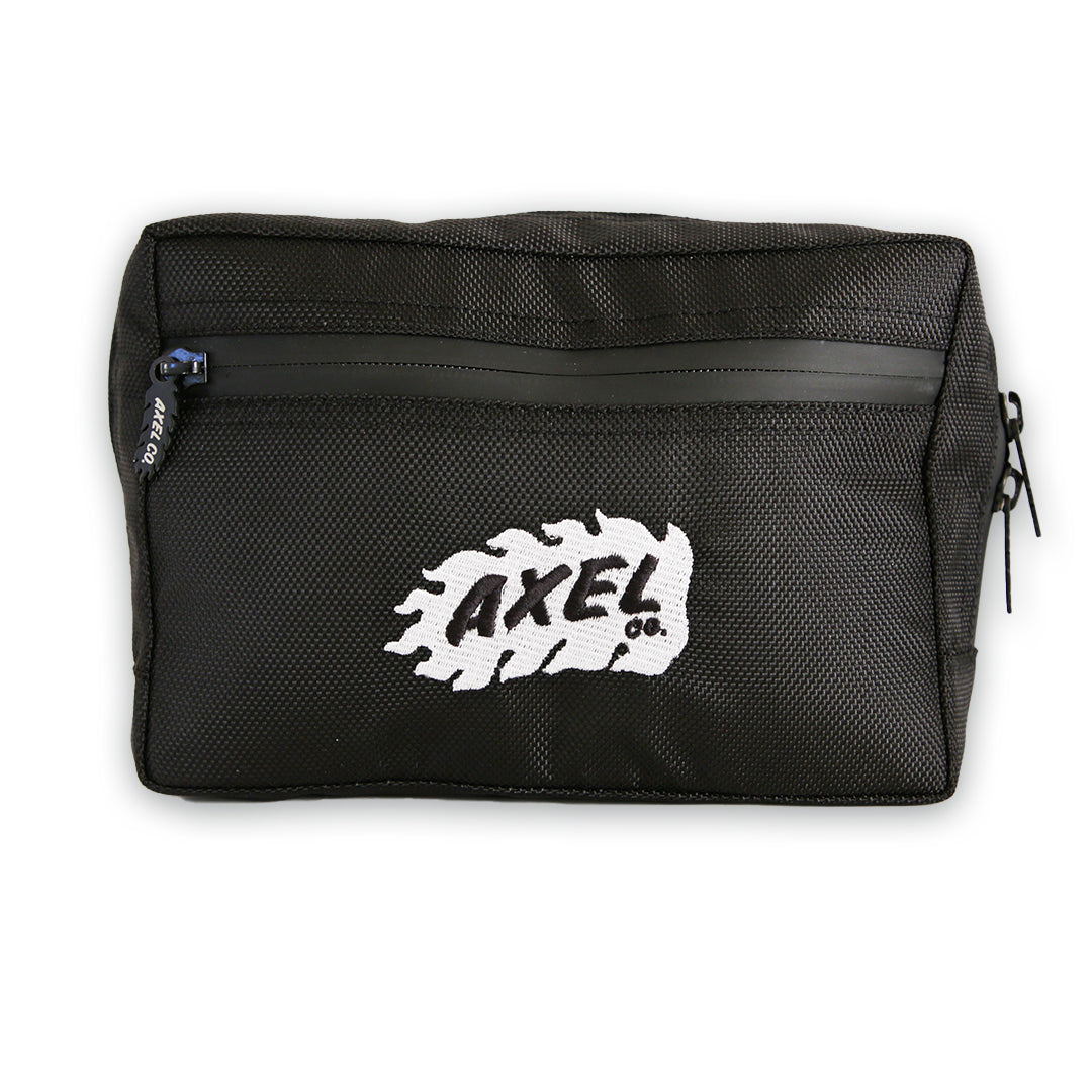 Black Canvas Motorcycle Bar Bag