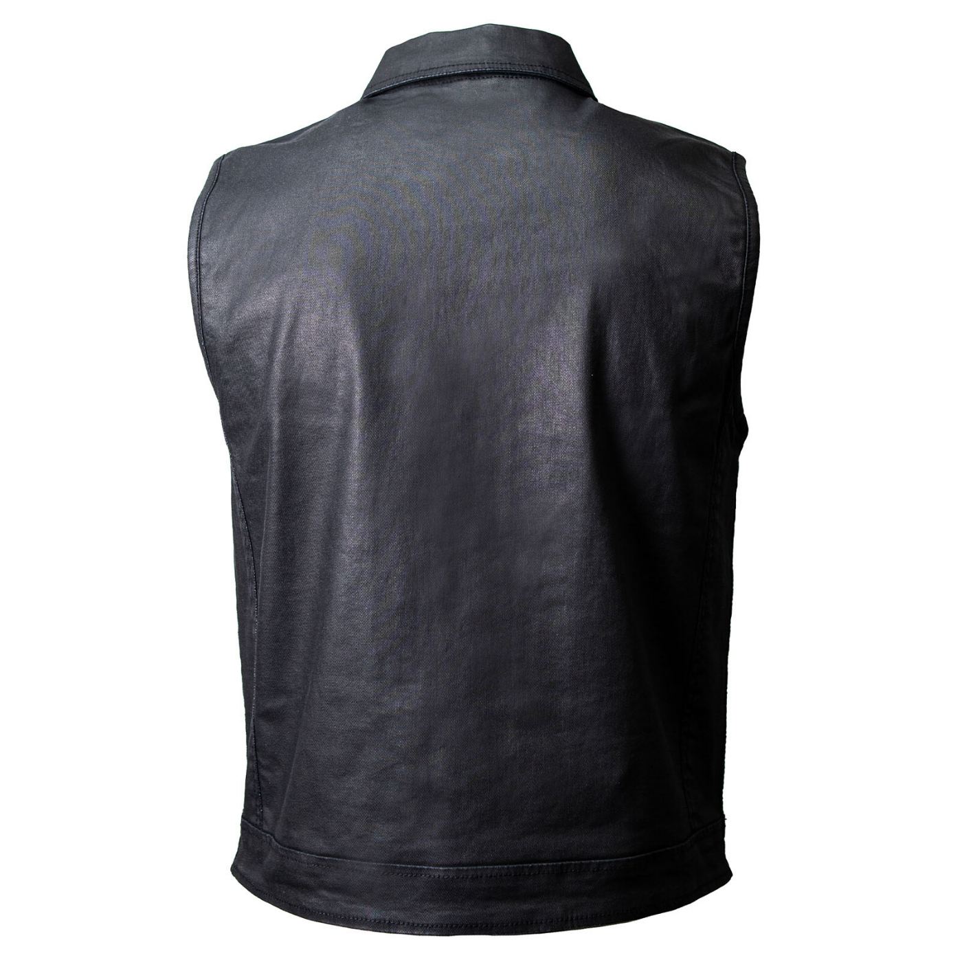 Milwaukee Leather MDM3030 Men's Black Waxy Coated Denim Club Style