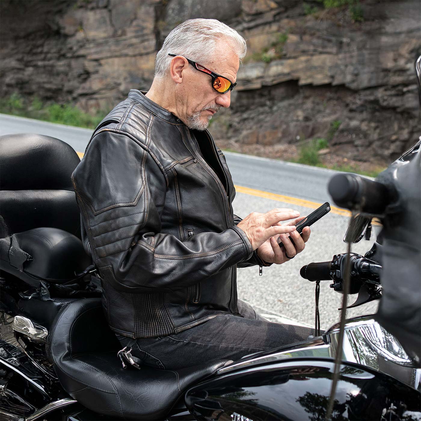 Milwaukee Motorcycle Clothing Co. Men's Anarchy Scooter Style Vintage Brown Premium Leather Riding Jacket MMC10004