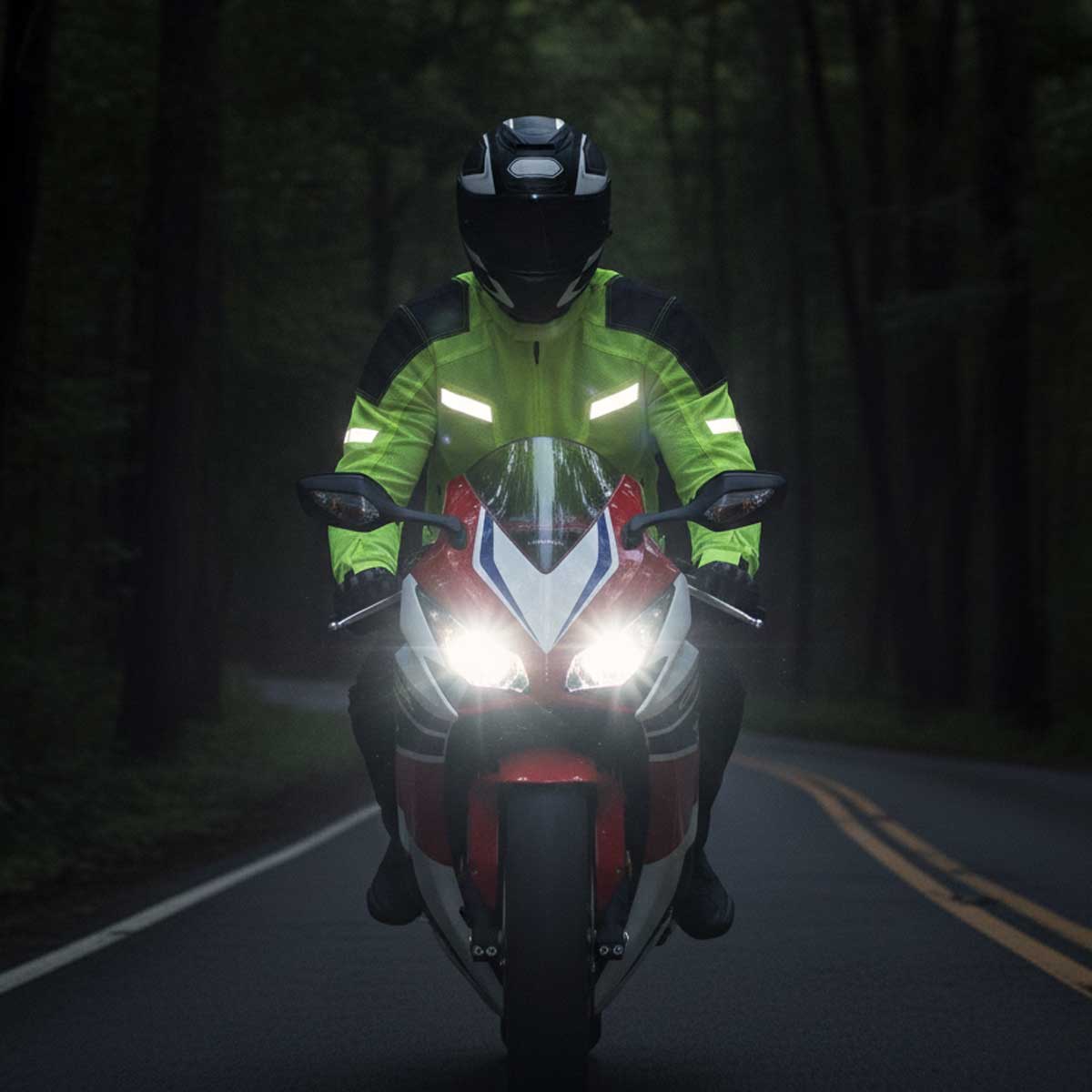 Milwaukee Leather MPM1792 Men's Black and High-Viz Green CE Armored Textile Motorcycle Jacket- All Season Biker Jacket