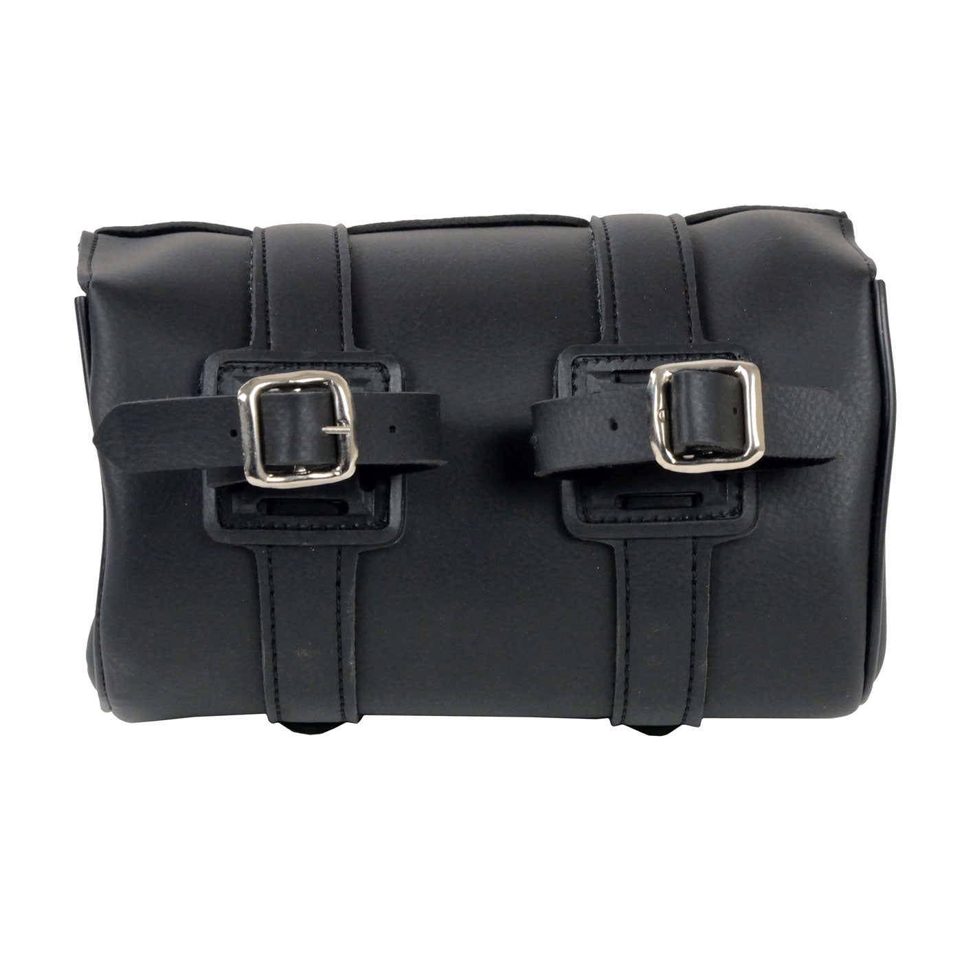 Milwaukee Leather SH616S Black Medium Studded PVC Motorcycle Tool Bag with Key Locks