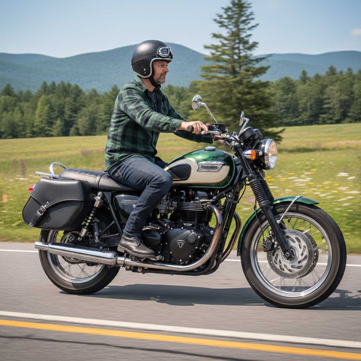 Milwaukee Performance SH66801ZB Medium Zip-Off Single Strap PVC Throw Over Saddlebags