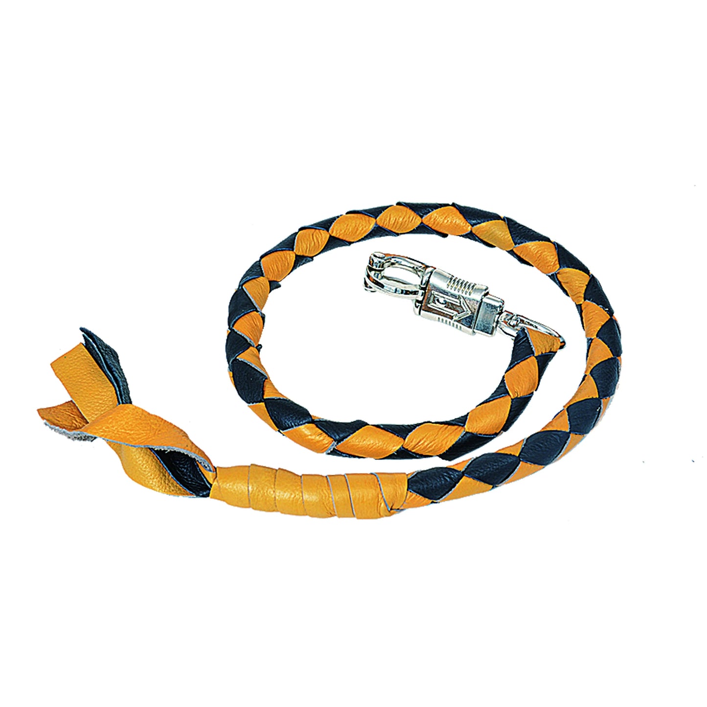 Yellow & Black Biker Get Back Whips