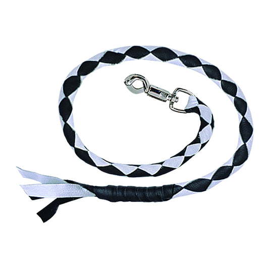 Black & White Biker Get Back Whips