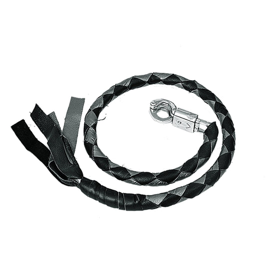 Black & gray  Biker Get Back Whips