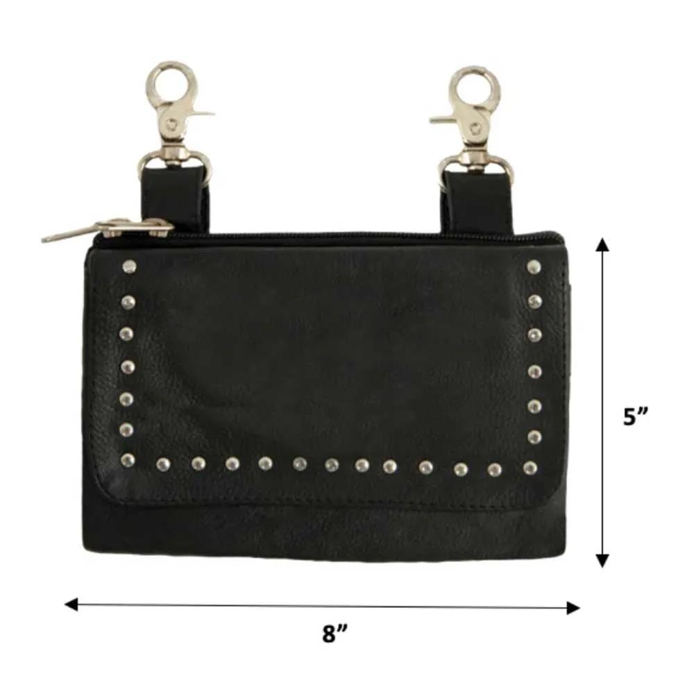 Modern Rider Cowhide Leather Clip-On Bag