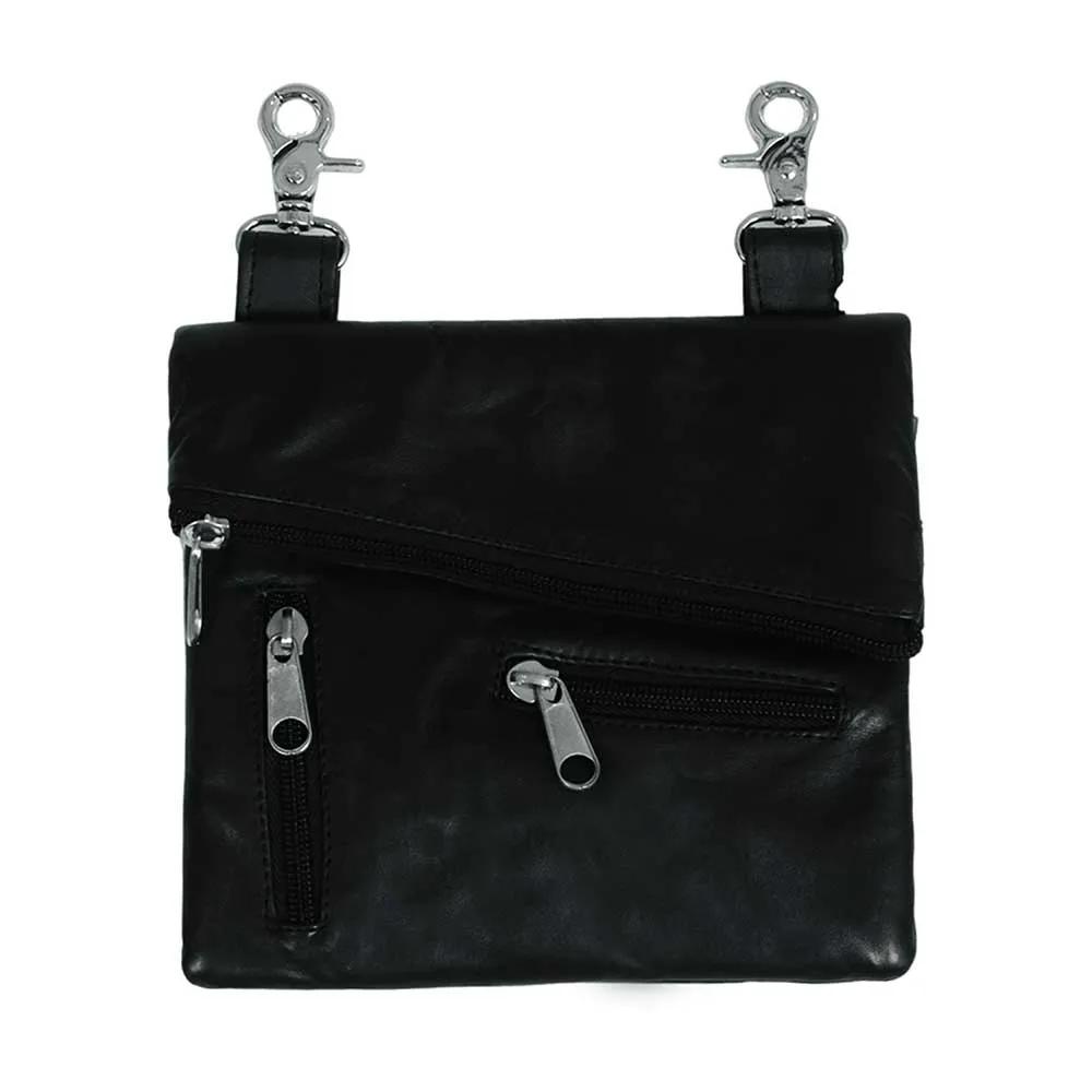 Bold Street Cowhide Clip-On Motorcycle Bag