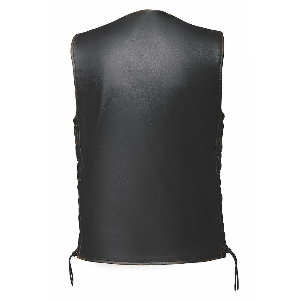 Colorado - Mens Brown Leather Vest