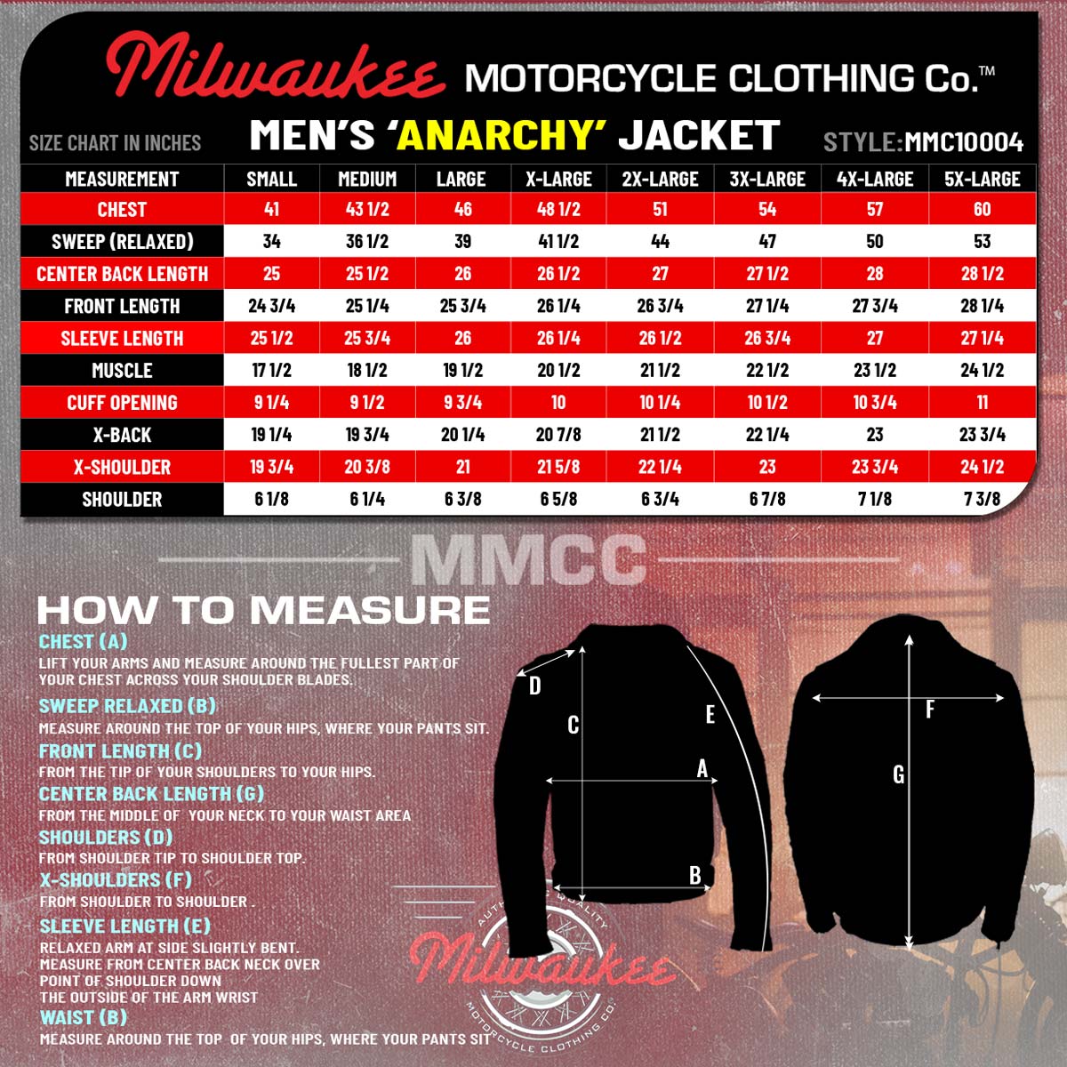 Milwaukee Motorcycle Clothing Co. Men's Anarchy Scooter Style Vintage Brown Premium Leather Riding Jacket MMC10004
