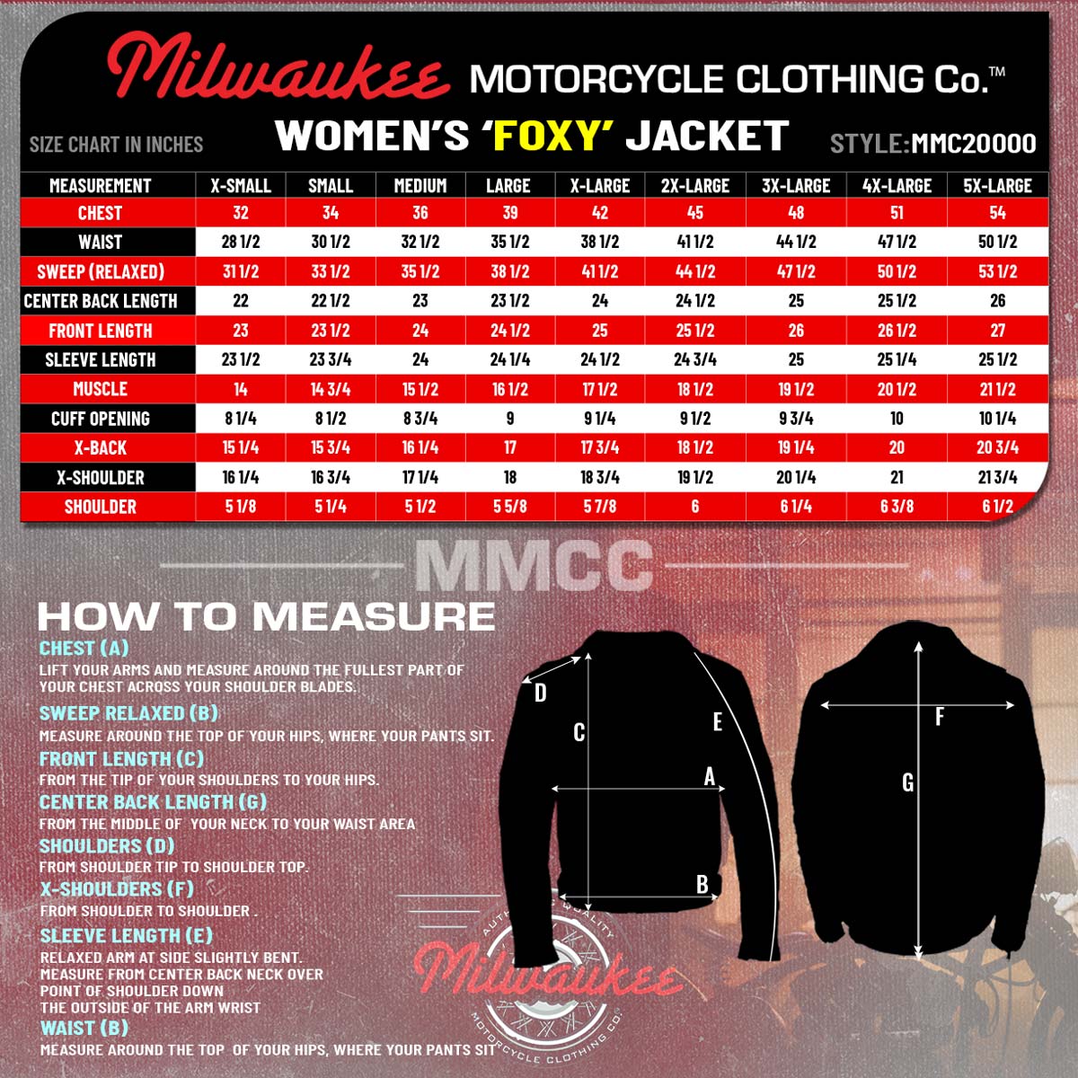 Milwaukee Motorcycle Clothing Co. Women's Foxy Scooter Style Black Premium Leather Jacket w/ Mandarin Collar MMC20000