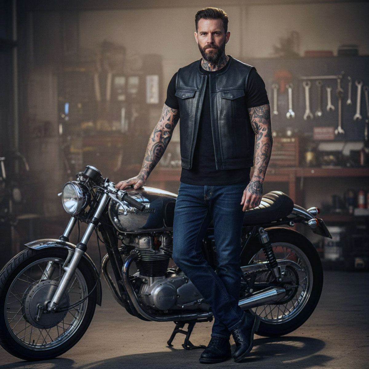 Milwaukee Motorcycle Clothing Co. Men's Low-Key Premium Black
