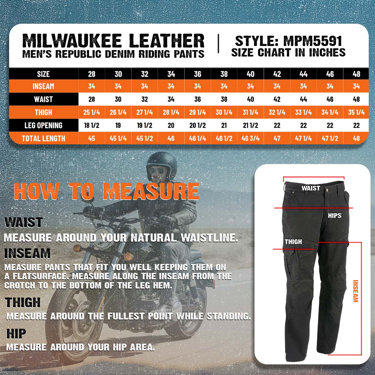 Milwaukee Leather MPM5593 Men's Camo CE Armored Motorcycle Denim Jeans Pants Reinforced w/ Aramid Fibers