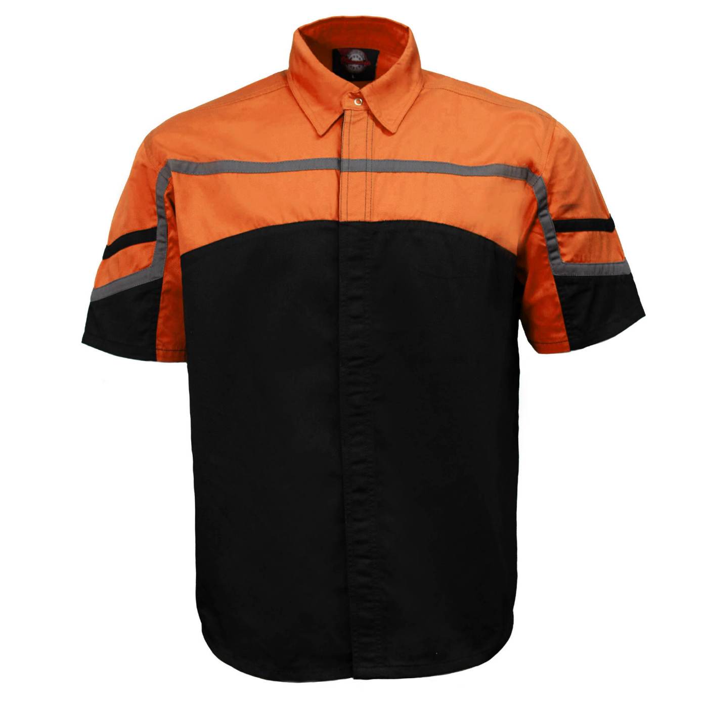 MMCC Men’s Torque Shift Reflective Mechanic Work Shirt - 50/50 Cotton Poly Blend - MDM11616