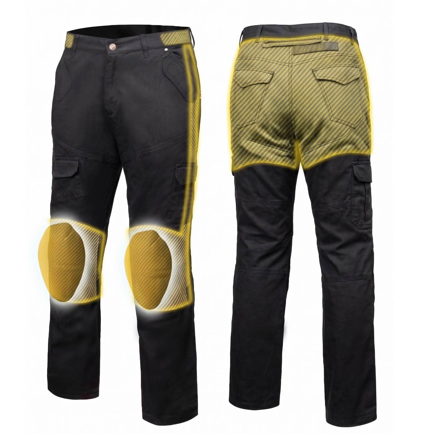 Milwaukee Leather MPM5591 Men's Republic Black CE Armored Motorcycle Denim Jeans Pants Reinforced w/ Aramid Fibers