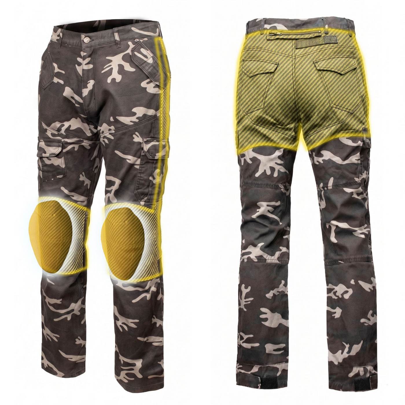Milwaukee Leather MPM5592 Men's Camo CE Armored Motorcycle Denim Jeans Pants Reinforced w/ Aramid Fibers