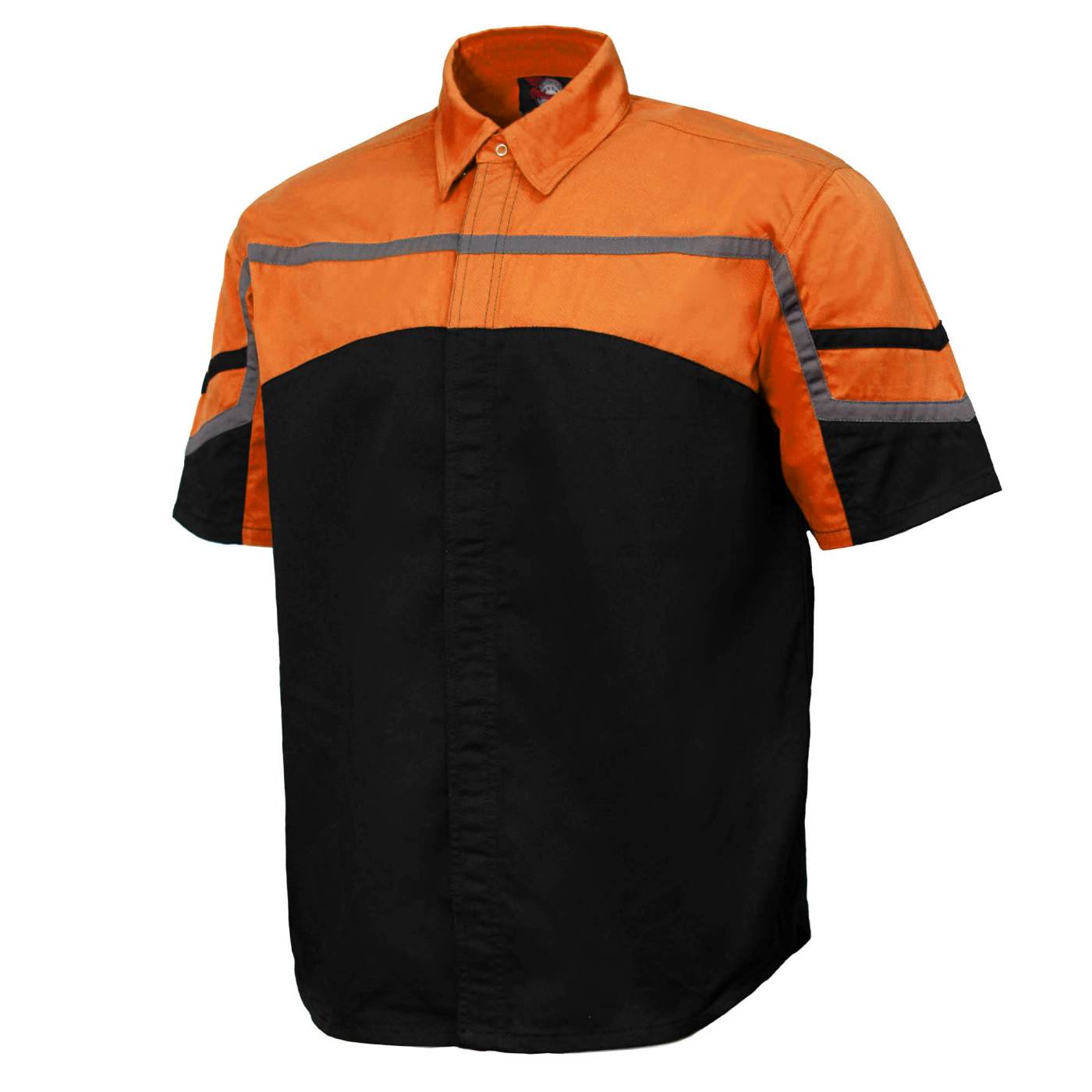 MMCC Men’s Torque Shift Reflective Mechanic Work Shirt - 50/50 Cotton Poly Blend - MDM11616