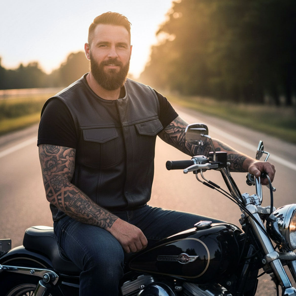 Milwaukee Motorcycle Clothing Co. Men's Low-Key Premium Black