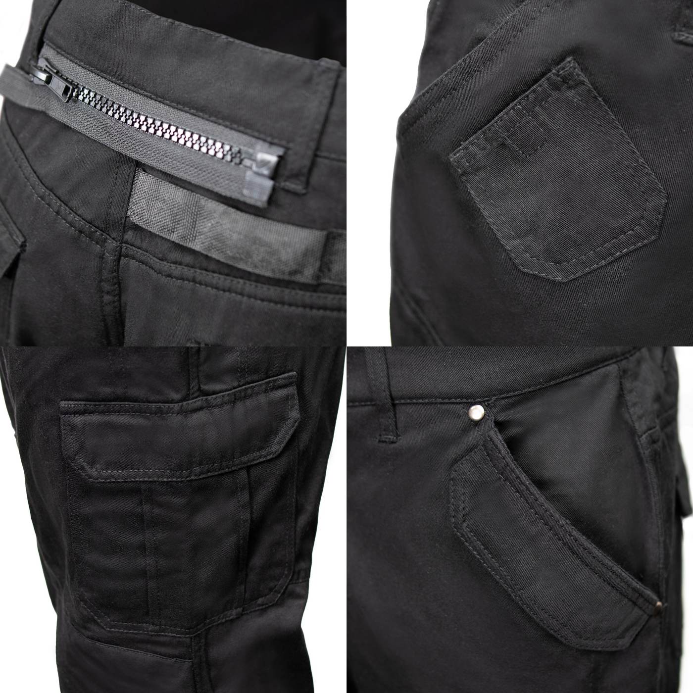 Milwaukee Leather MPM5591 Men's Republic Black CE Armored Motorcycle Denim Jeans Pants Reinforced w/ Aramid Fibers