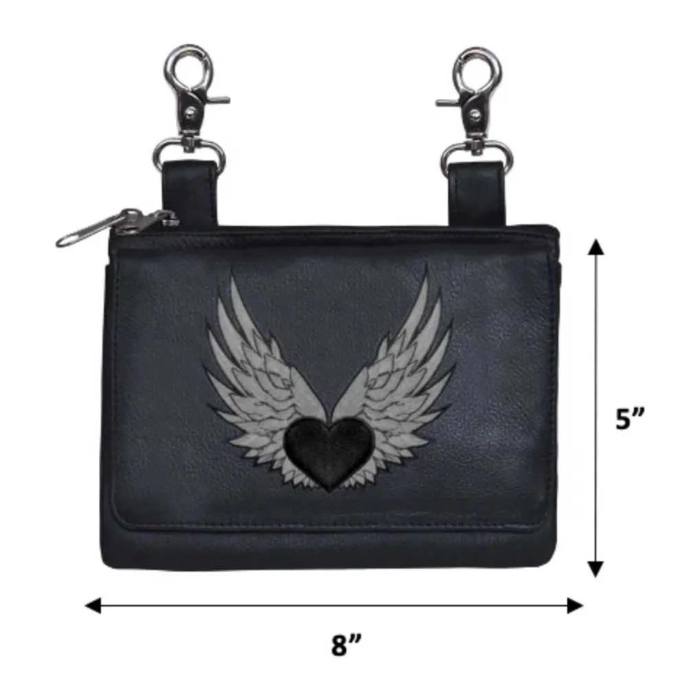 High-Quality Cowhide Leather Ladies Clip on Bag