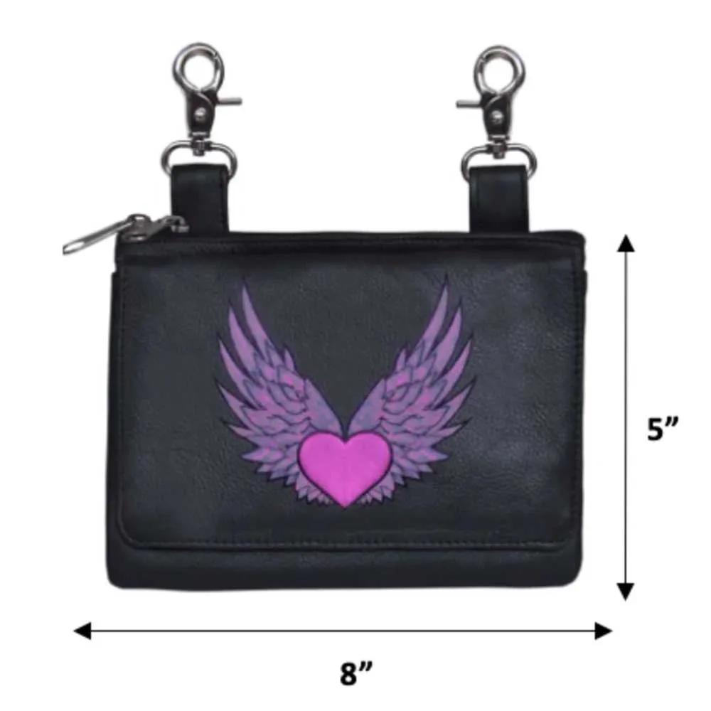 Ladies Clip on Bag with Luxurious Cowhide Leather