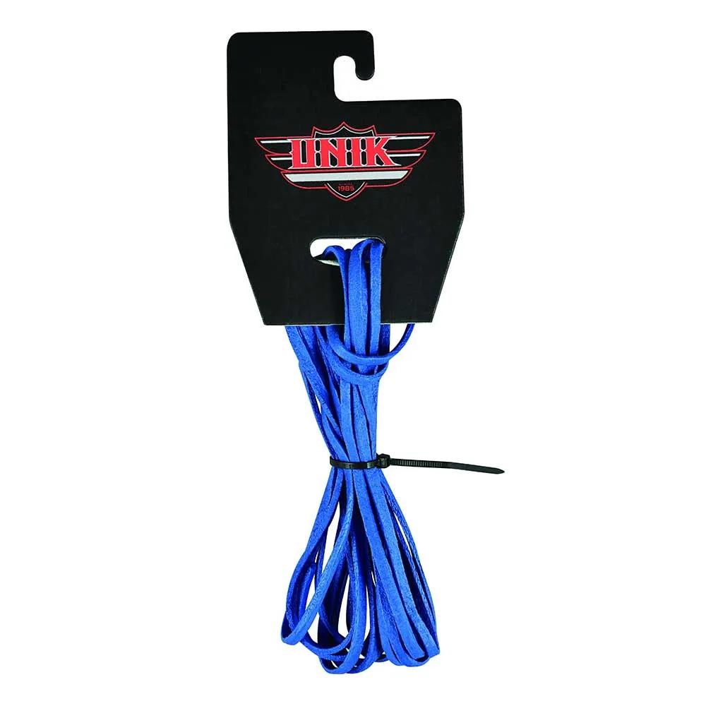 Blue leather side lace cord