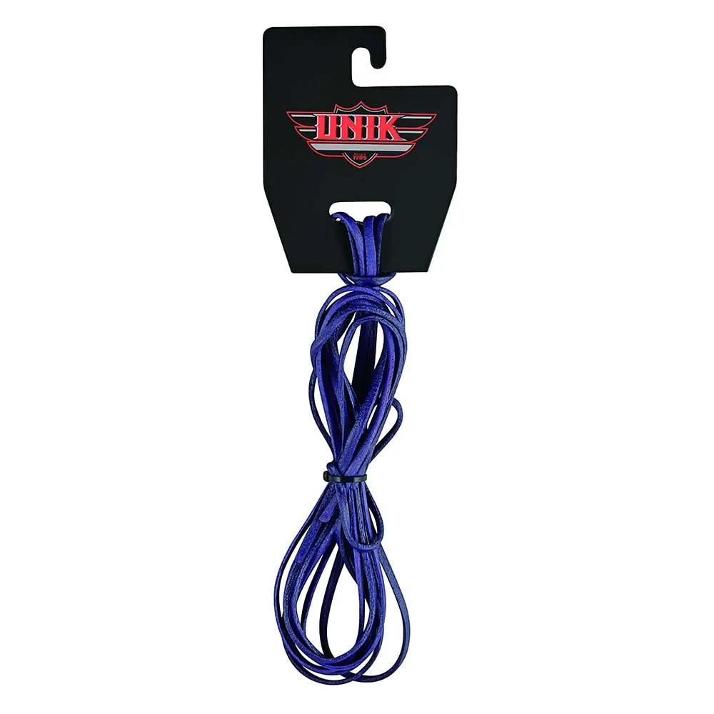 Purple leather vest side laces on a white background