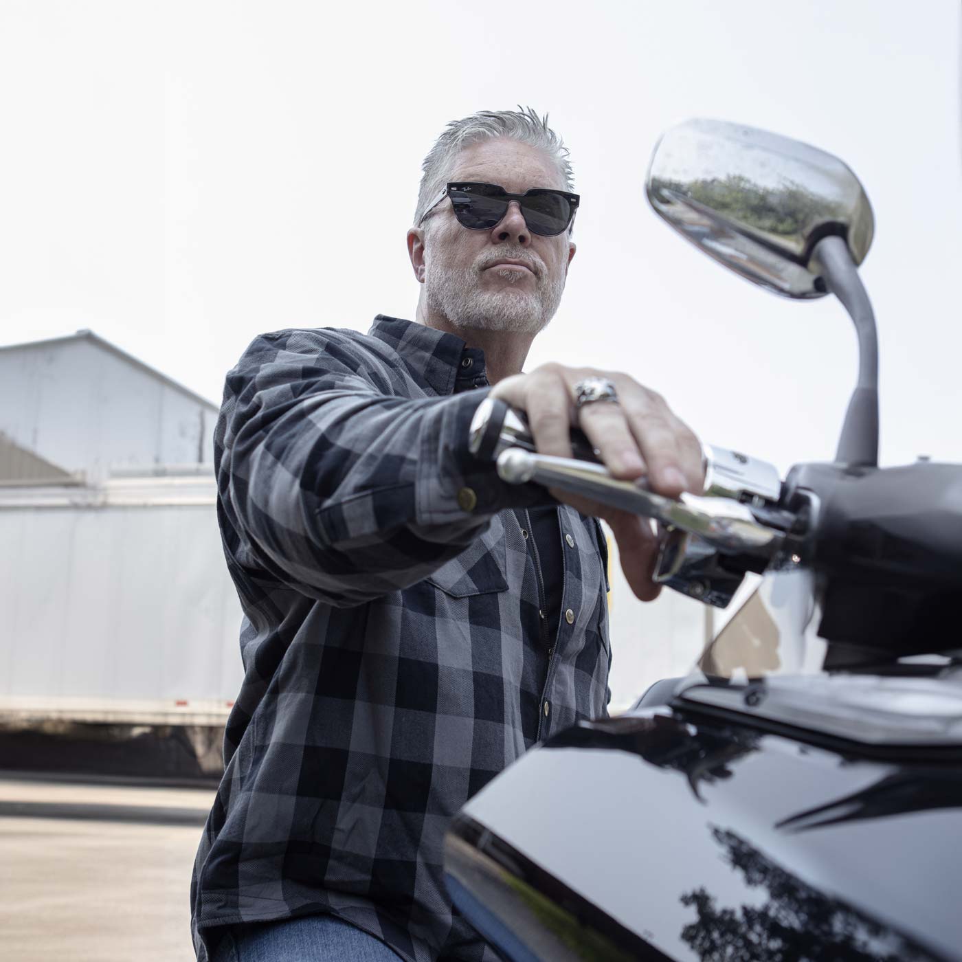 Milwaukee Leather MPM1630 Men's Plaid Flannel Biker Shirt w/ CE Armor - Reinforced w/ Aramid Fibers