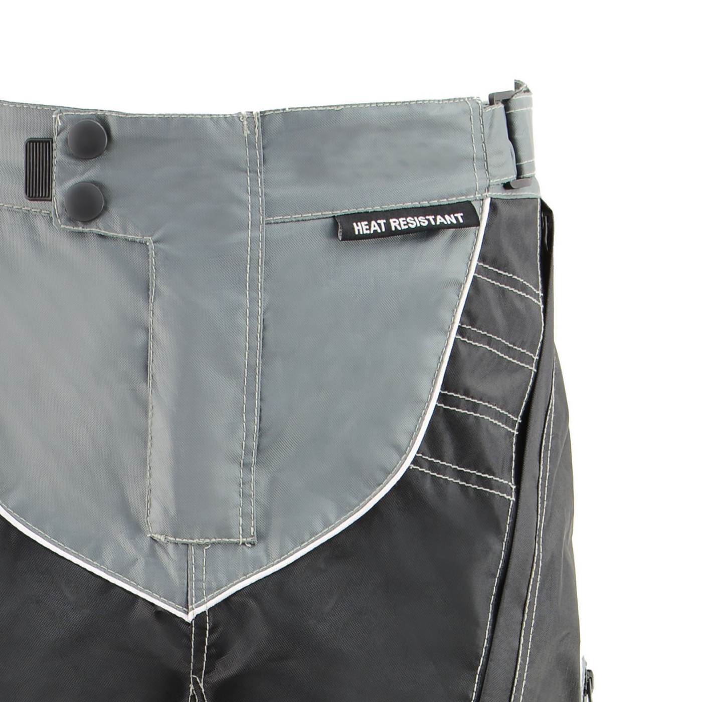 Milwaukee Leather MPM5730 Men's Black and Grey Tri-Tex Fabric Motorcycle Rider Pants w/ CE Armor Protection