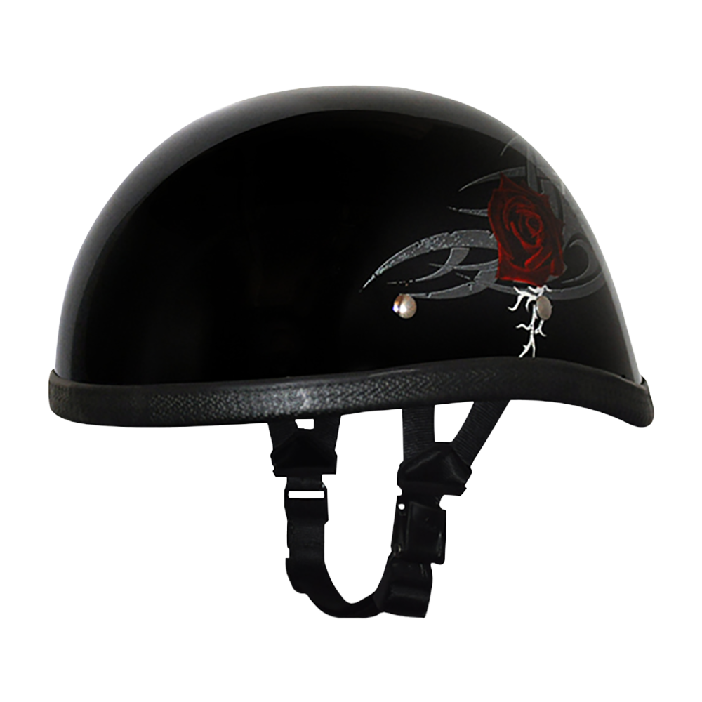 eagle full face motorcycle helmet Novelty Eagle- W/ Rose L