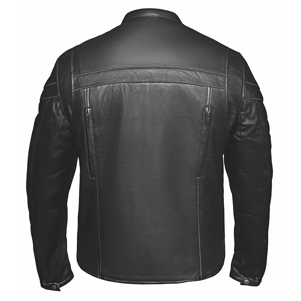 Goose - Premium Men's Leather Motorcycle Jacket