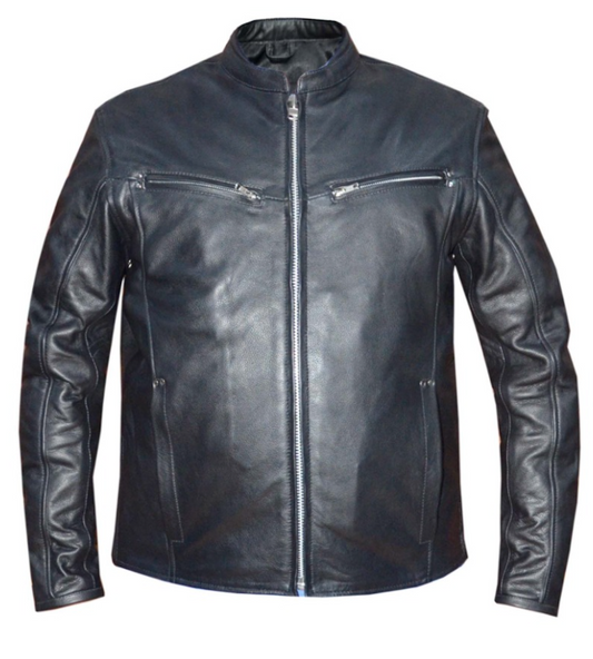 Stealth - Men's Premium Leather Motorcycle Jacket