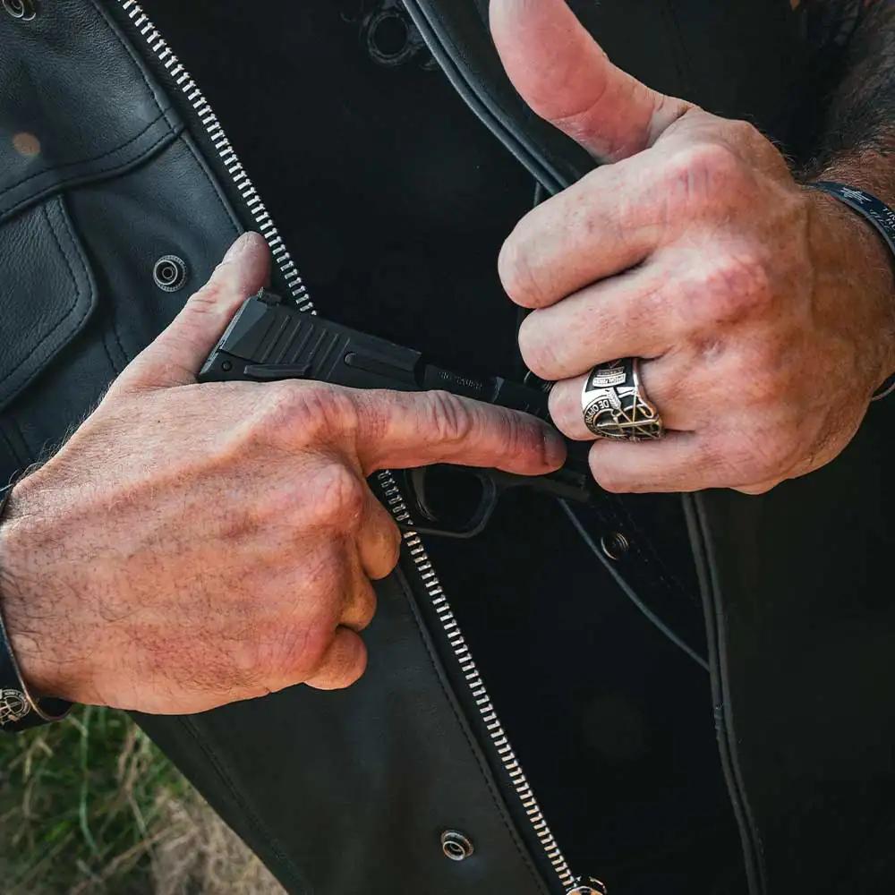 Lowcut - Mens Short Leather Club Vest