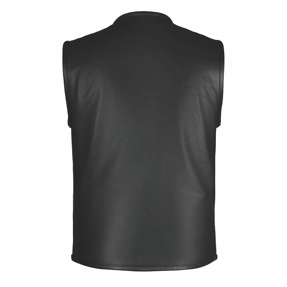 Blackout- Mens Ultra Leather Vest