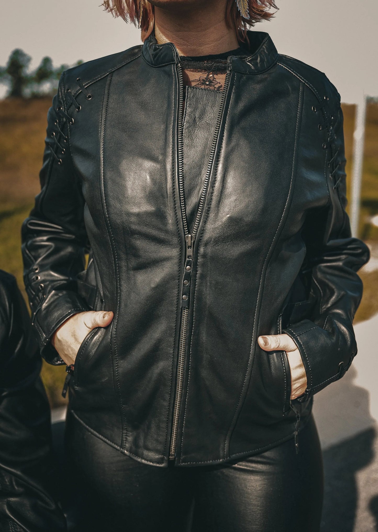 Juno - Women's Leather Motorcycle Jacket