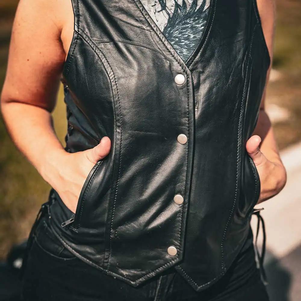Beth - Ladies Premium Leather Vest