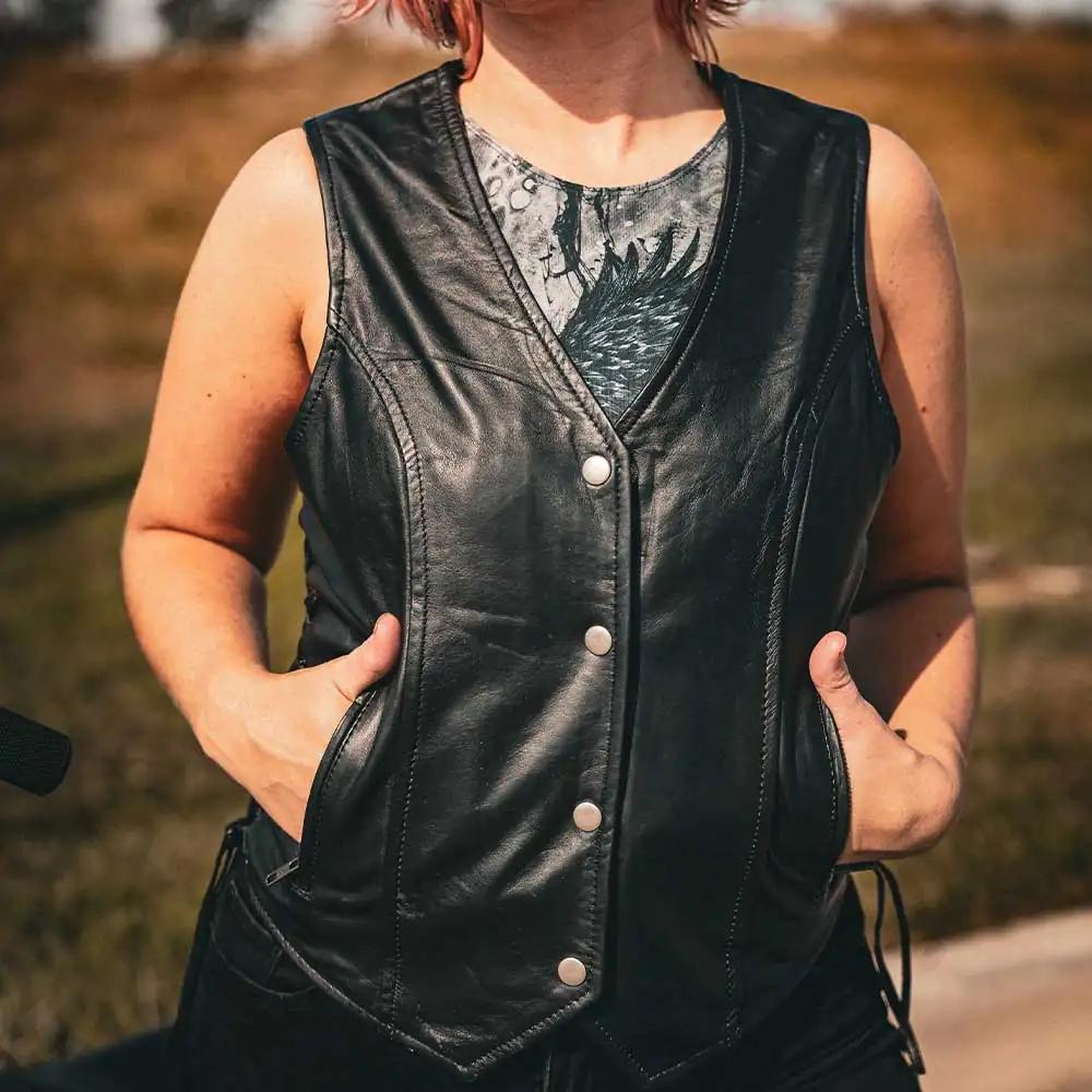 Beth - Ladies Premium Leather Vest