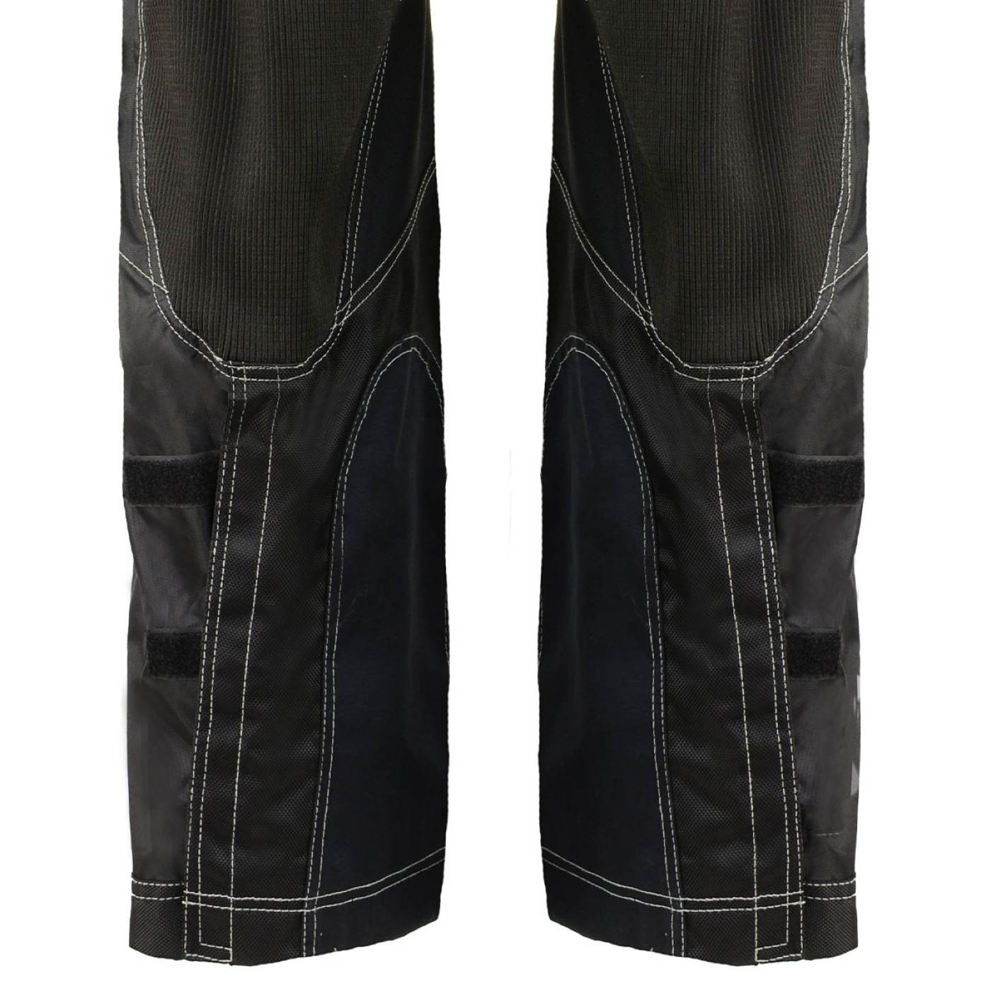Milwaukee Leather MPM5730 Men's Black and Grey Tri-Tex Fabric Motorcycle Rider Pants w/ CE Armor Protection
