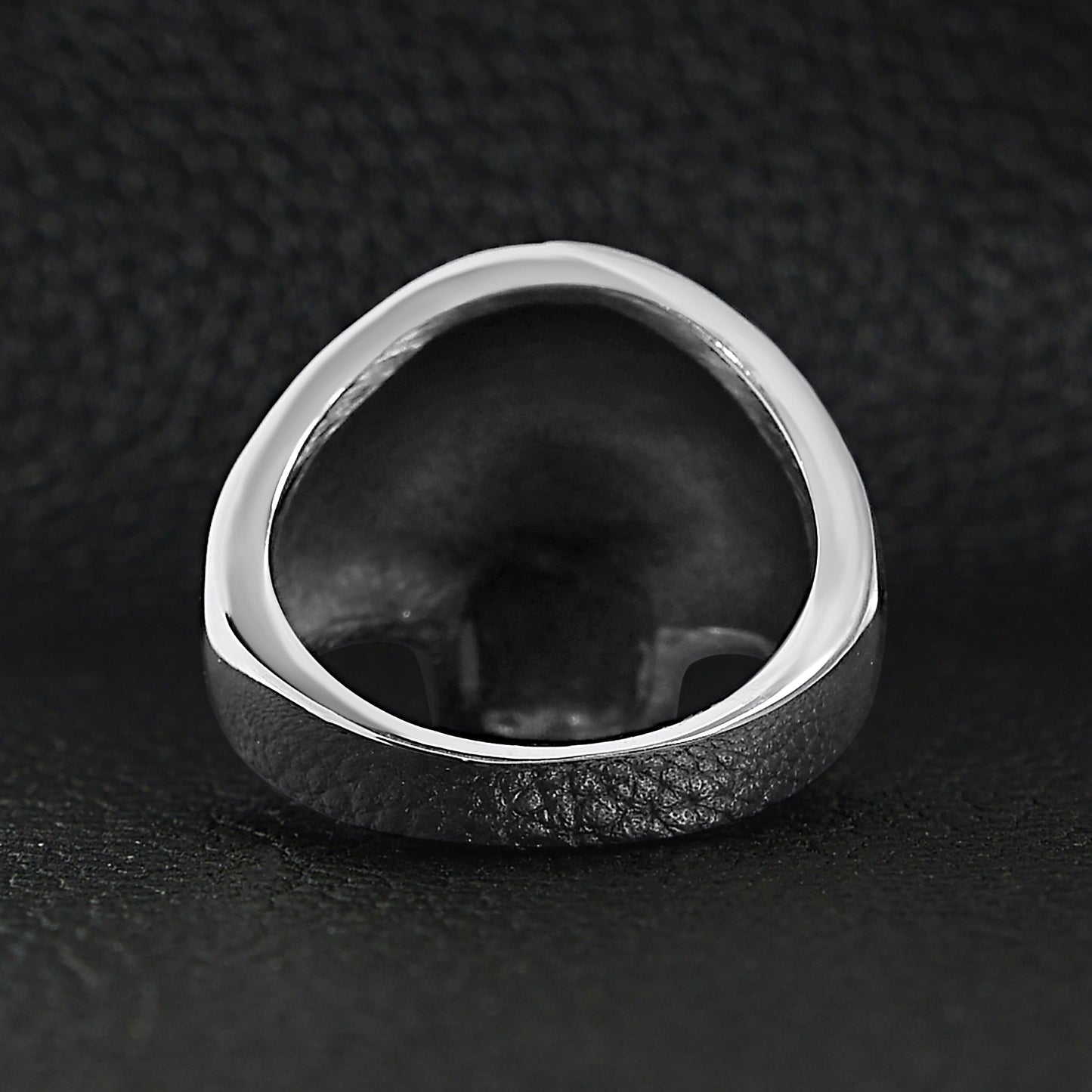 Stainless Steel 18K Gold Plated Red CZ Eyed Filigree Skull Ring