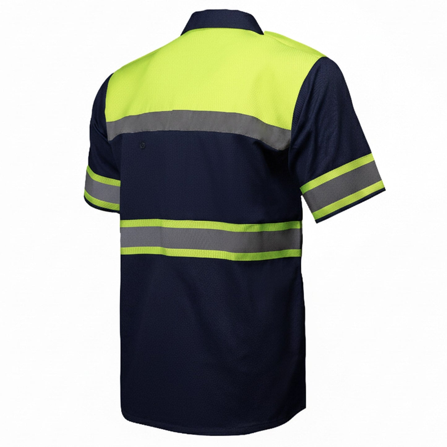 Milwaukee Motorcycle Clothing Co. Men’s Safeway Green/BlueMechanic Rider Ready Shirt w/ Reflective Strip MDM11614