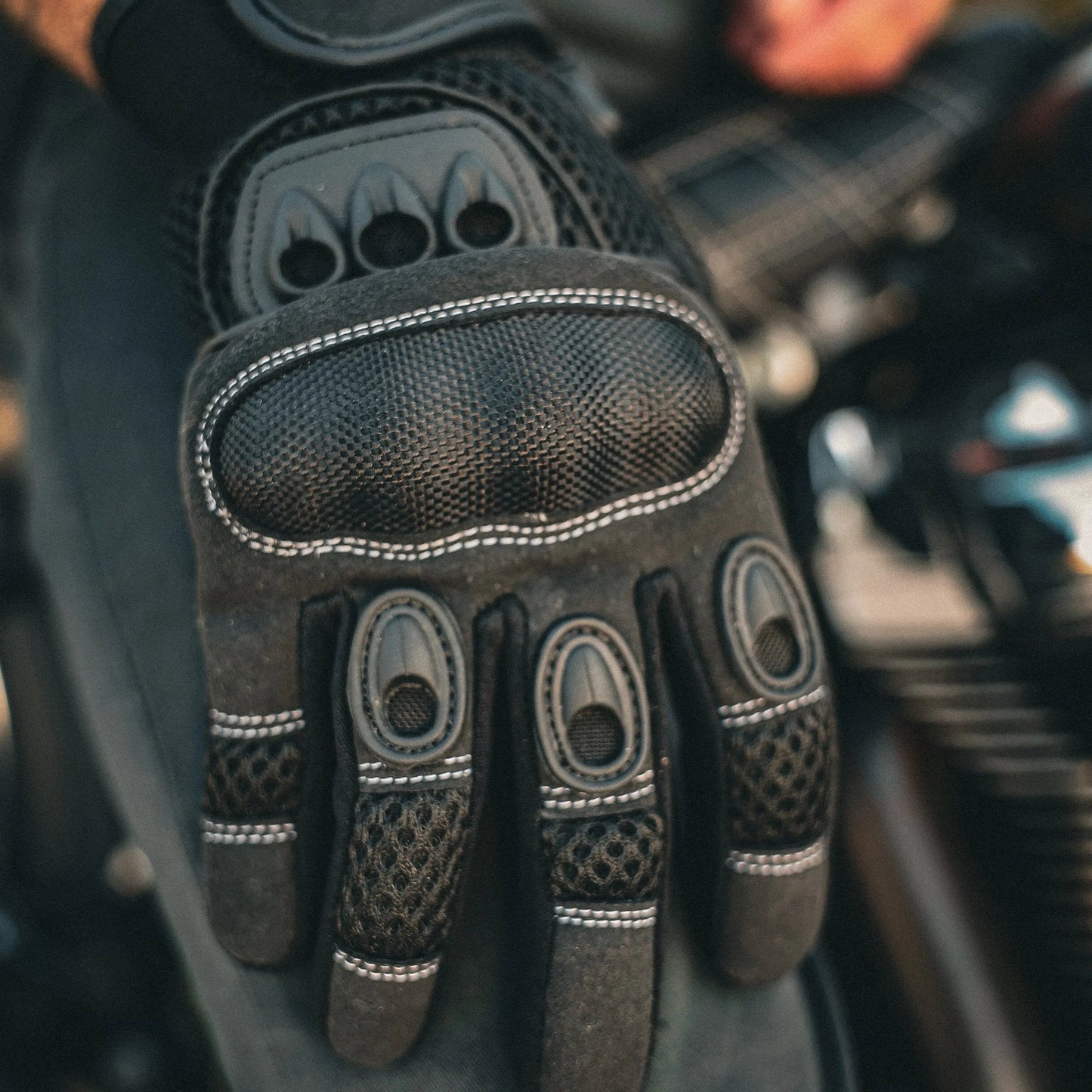 Ironmesh - Men's Leather/Textile Motorcycle Gloves