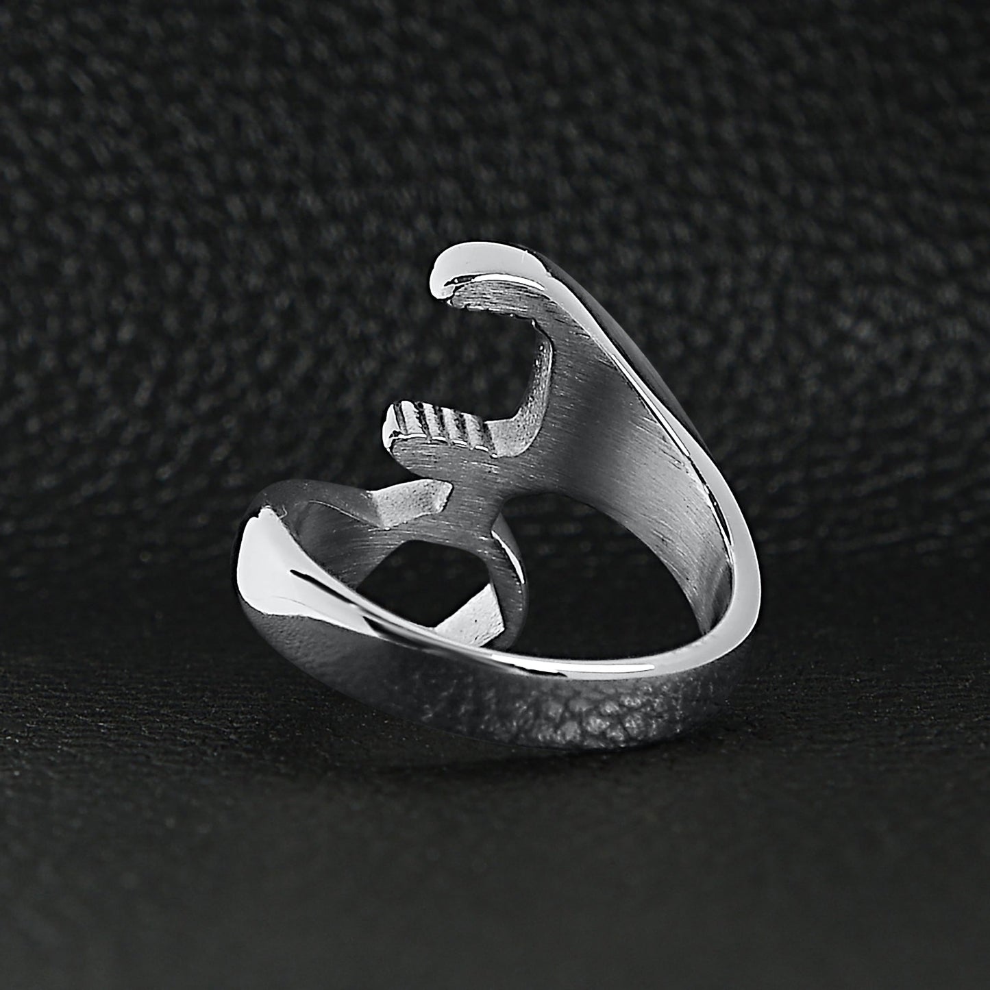 Stainless Steel Wrench Unisex Ring